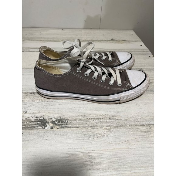 Converse Allstars gray white lace-up sneakers men’s size 7 women’s 9 - Picture 2 of 5